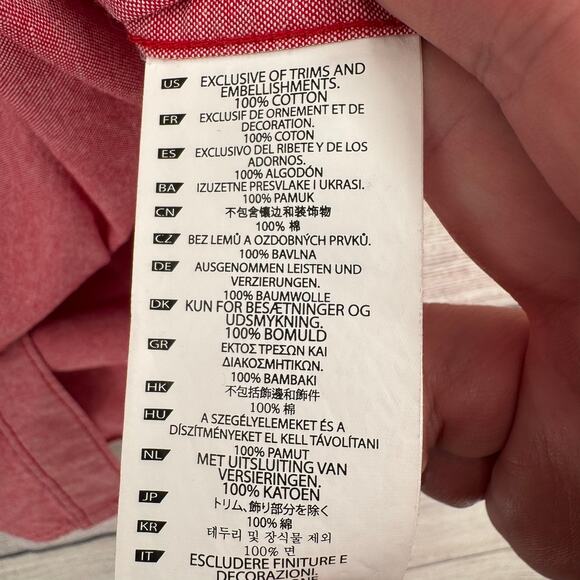 5.11 Tactical Ares Short Sleeve Shirt Mens Medium Pink Red Snap Down - Picture 6 of 10